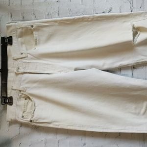 Vintage Levi's 501 White Button Fly Straight Leg Jeans